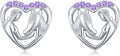 Hypoallergenic Silver Lucky Horse Stud Earrings for Girls Women 925 Sterling Silver Horse Gifts for Horse Lovers Jewelry